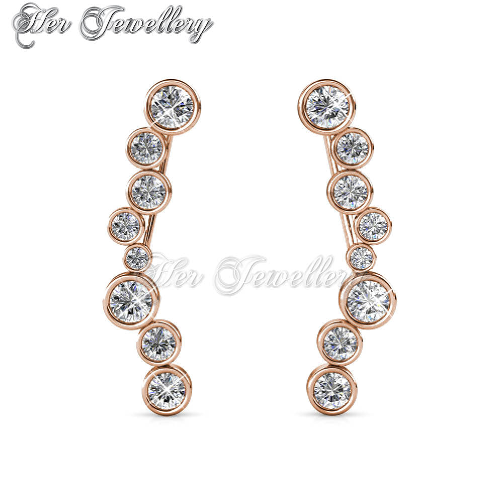 Swarovski Crystals Octa Circle Earrings - Her Jewellery
