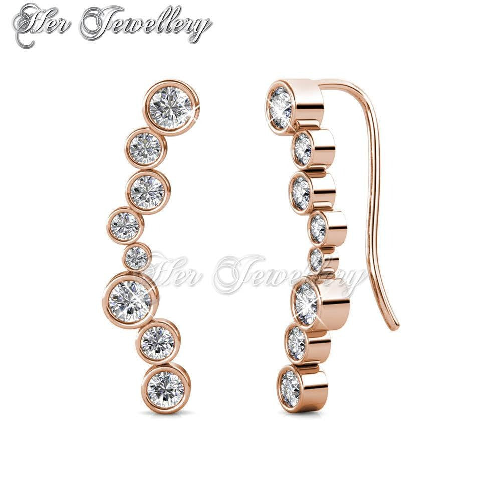 Swarovski Crystals Octa Circle Earrings - Her Jewellery