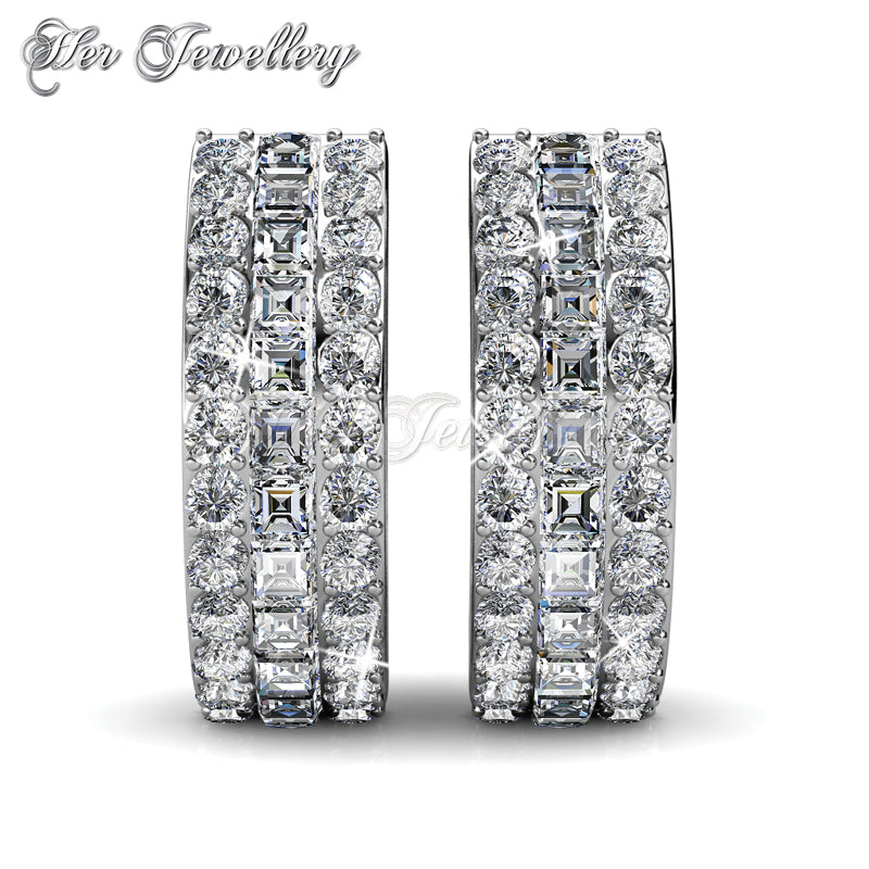 Swarovski Crystals Olena Clip Earrings - Her Jewellery