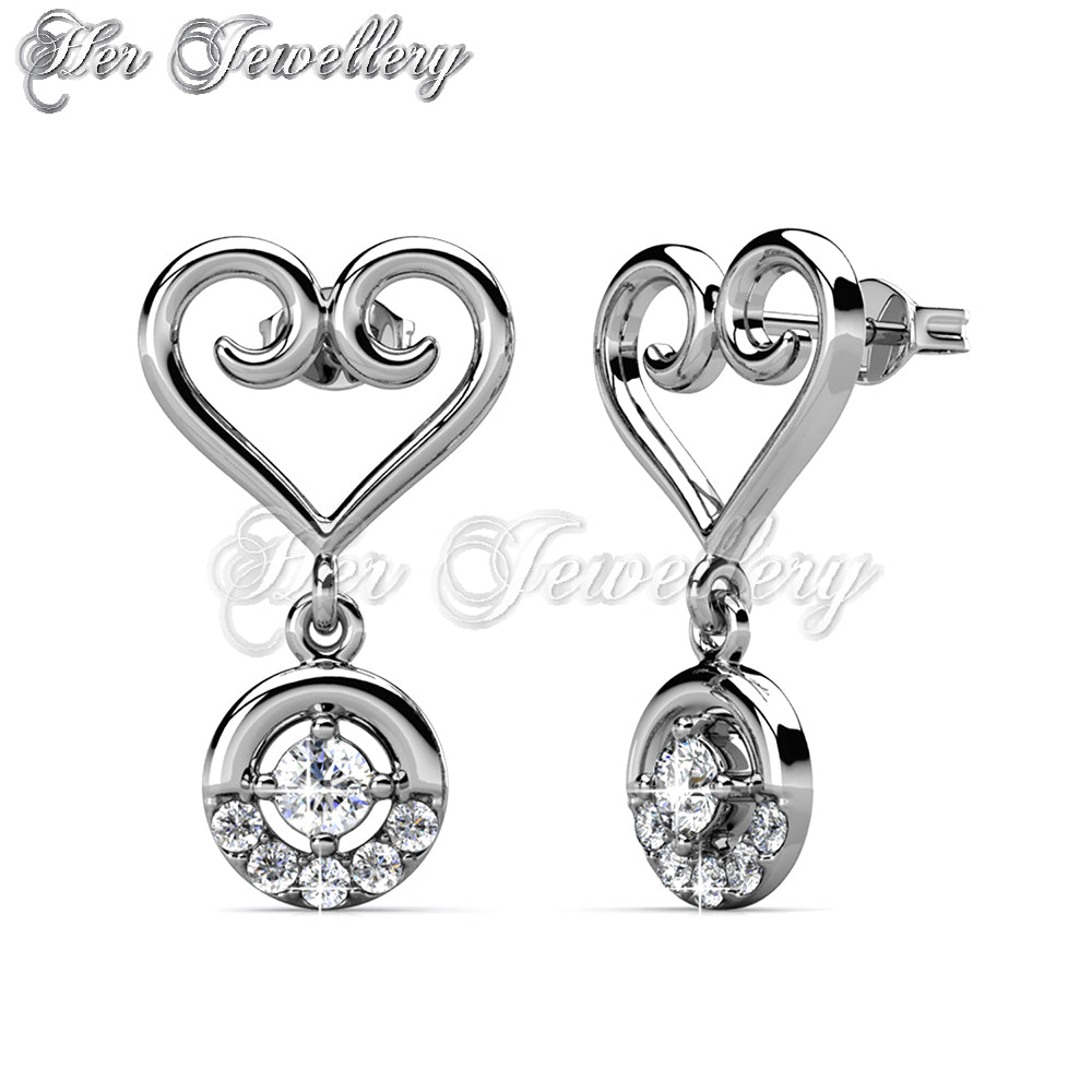 Swarovski Crystals Olesya Dangling Earrings - Her Jewellery