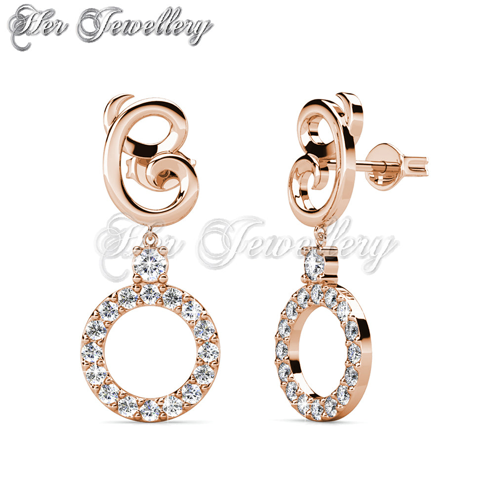 Swarovski Crystals Oriana Dangling Earrings - Her Jewellery