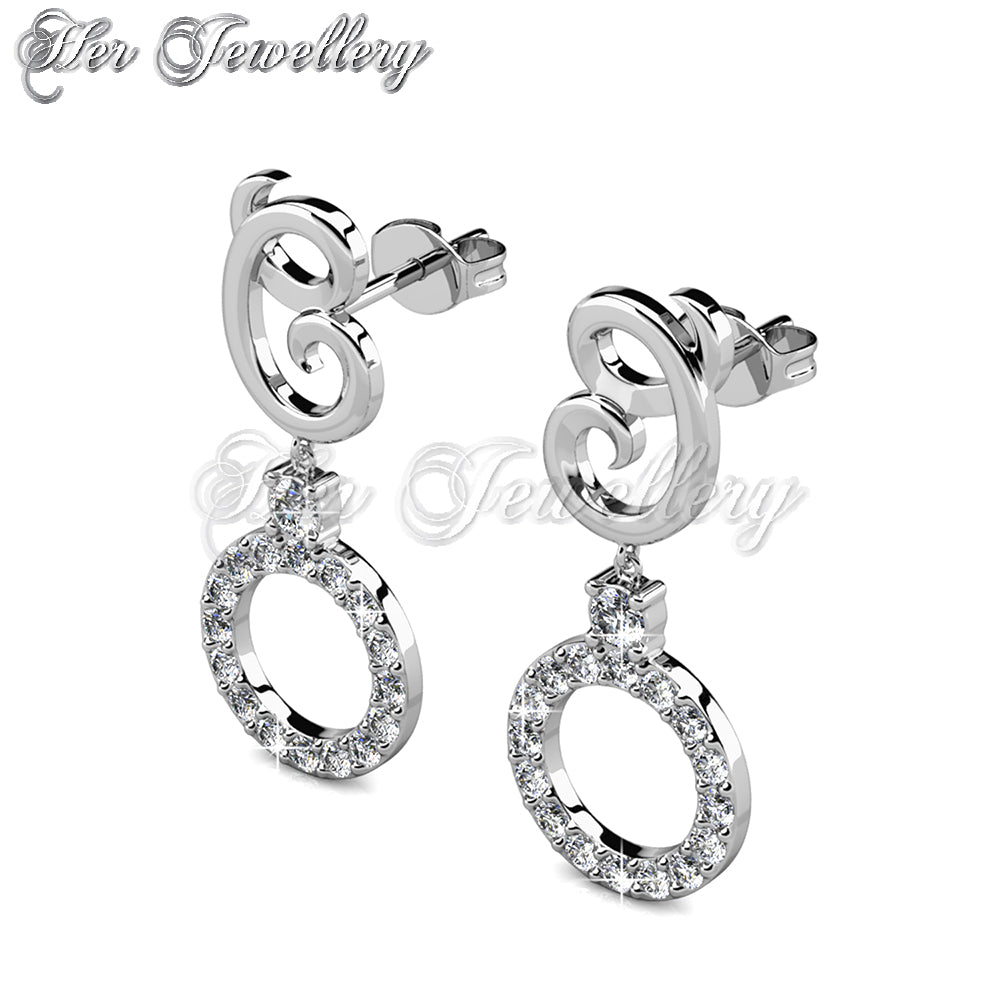 Swarovski Crystals Oriana Dangling Earrings - Her Jewellery