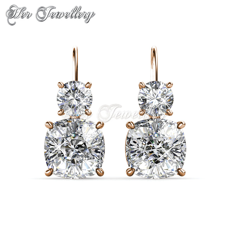 Swarovski Crystals Oxley Earringsâ€ (Rose Gold) - Her Jewellery