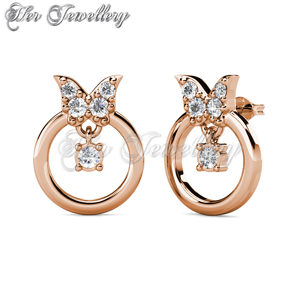 Swarovski Crystals Papillion Earrings - Her Jewellery
