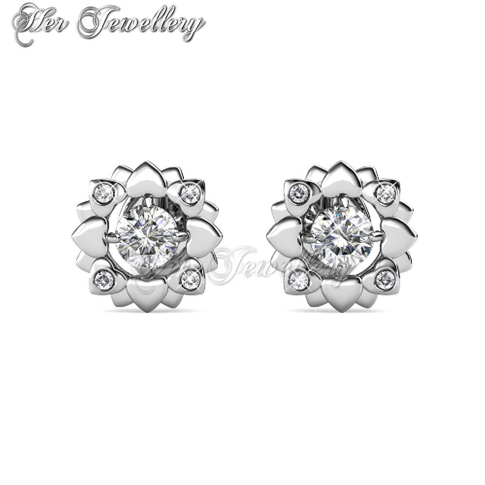 Swarovski Crystals Petal Love Earringsâ€ - Her Jewellery