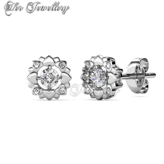 Swarovski Crystals Petal Love Earringsâ€ - Her Jewellery