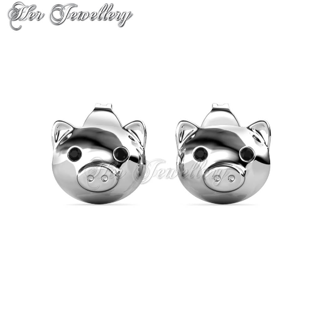 Gold clearance pig earrings