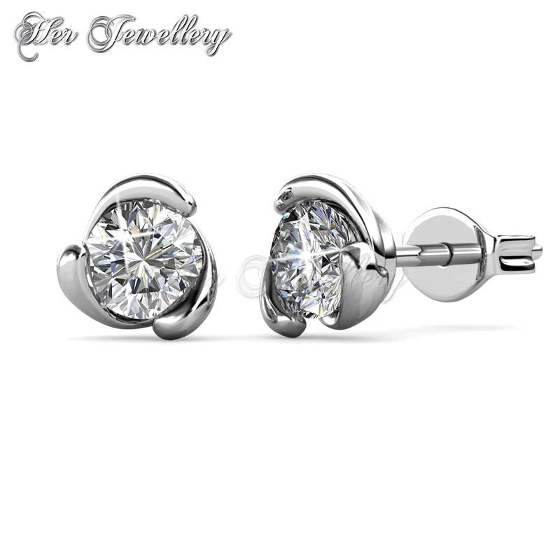 Swarovski Crystals Rose Crystal Earrings - Her Jewellery