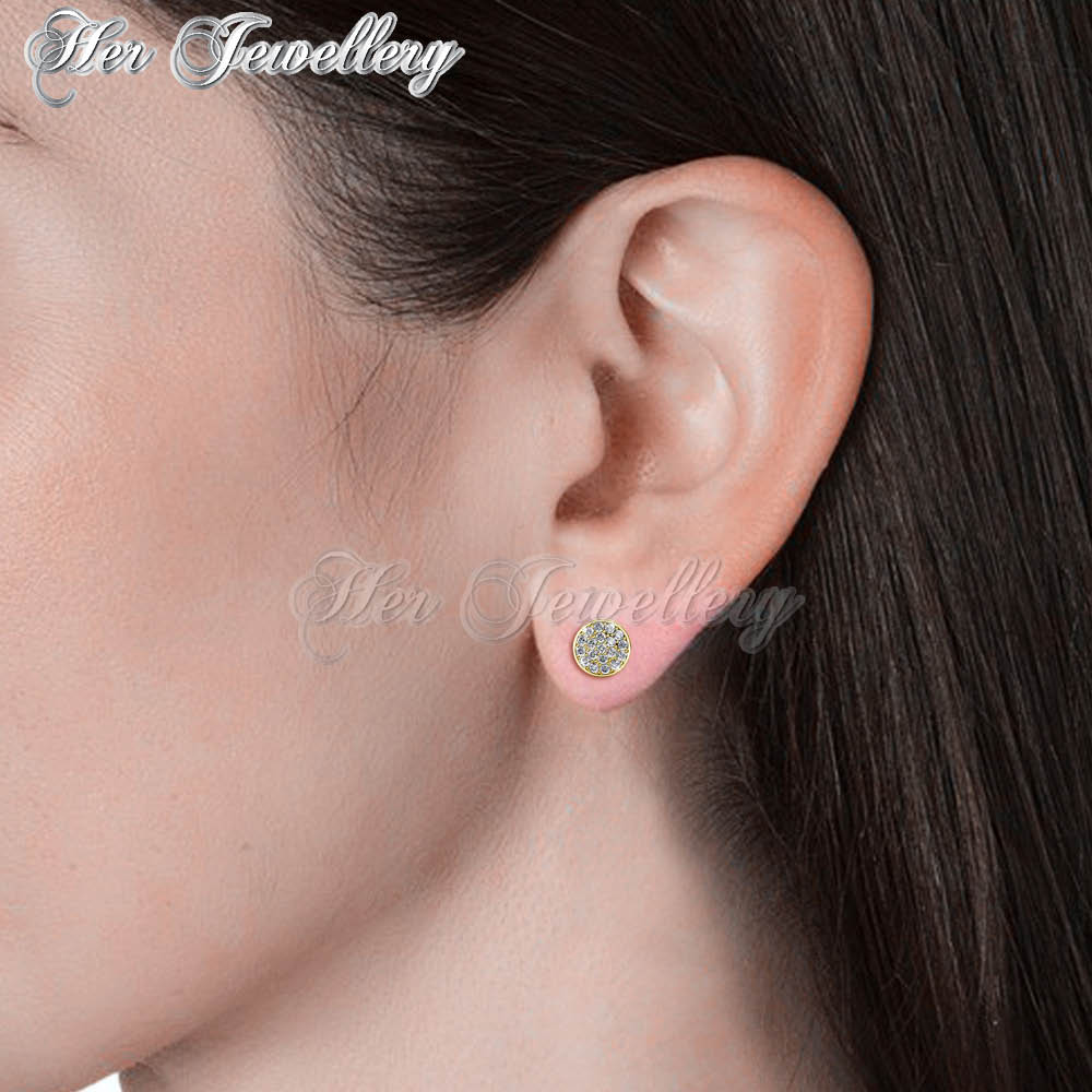 Swarovski Crystals Round Earrings - Her Jewellery