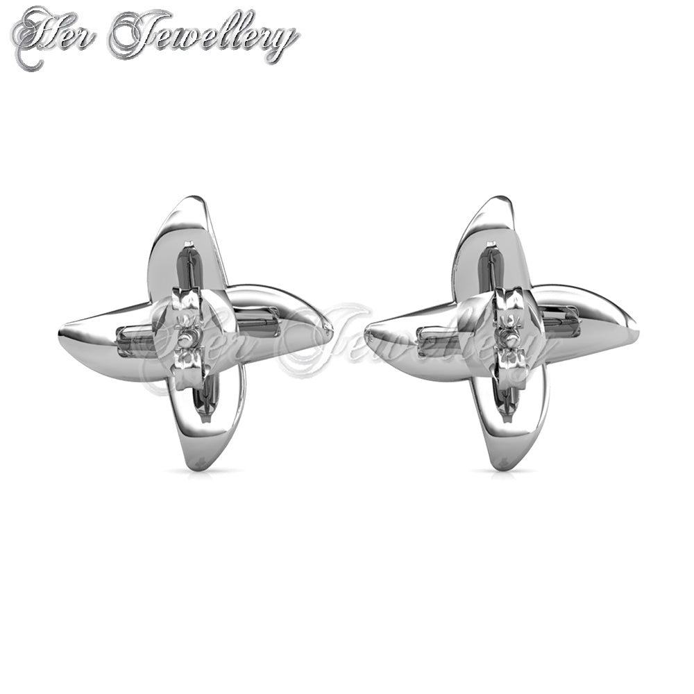 Swarovski Crystals Shuriken Earrings - Her Jewellery