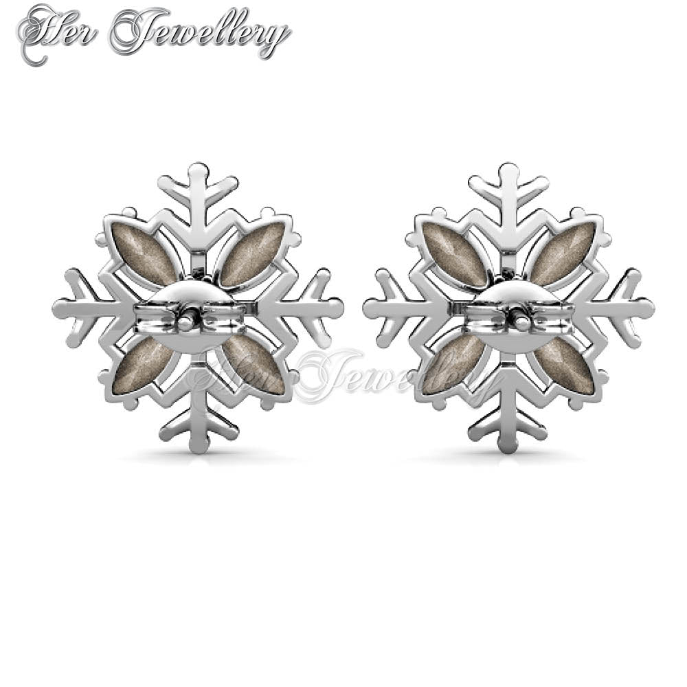 Swarovski Crystals Snow Earrings - Her Jewellery