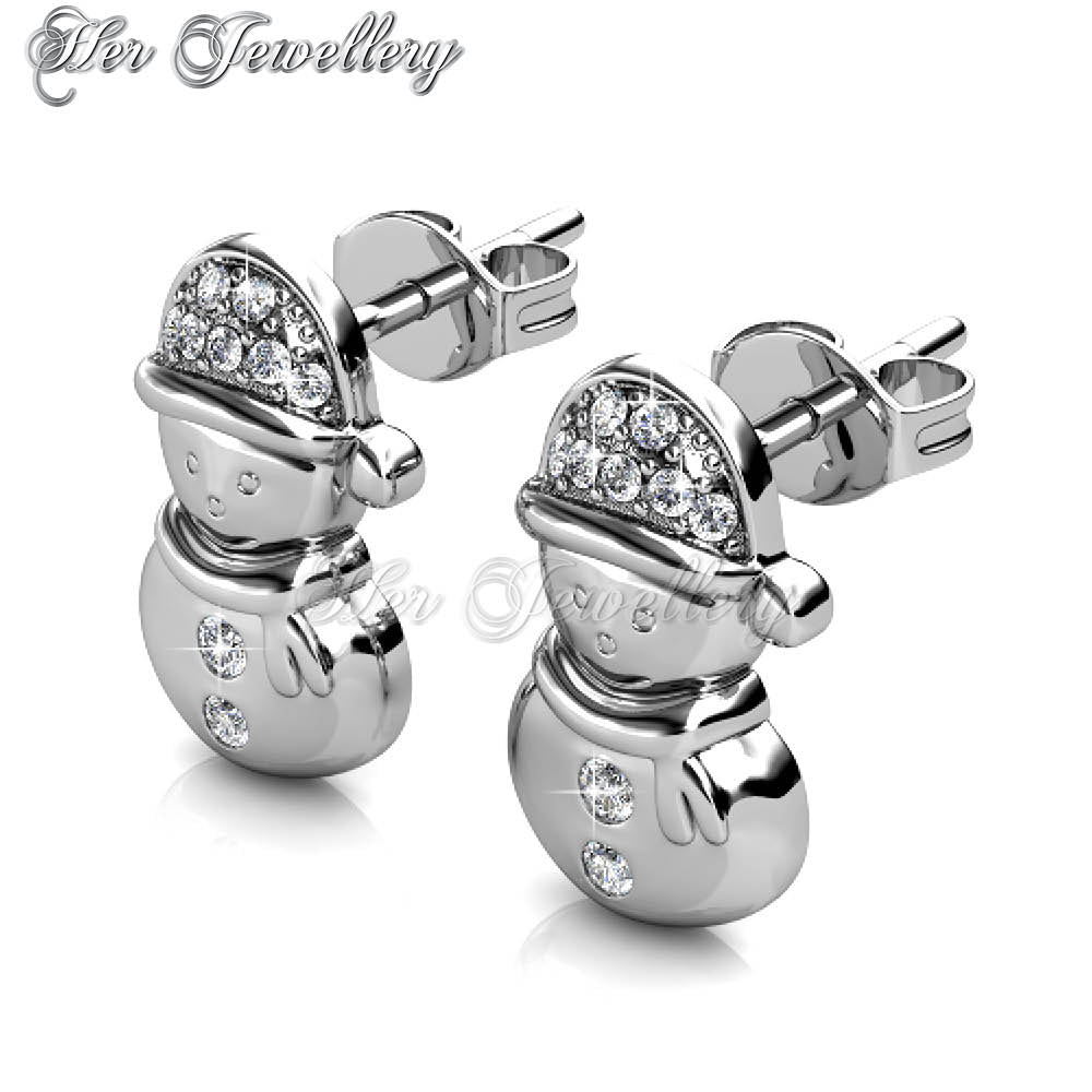 Swarovski Crystals Snow Angel Earrings - Her Jewellery