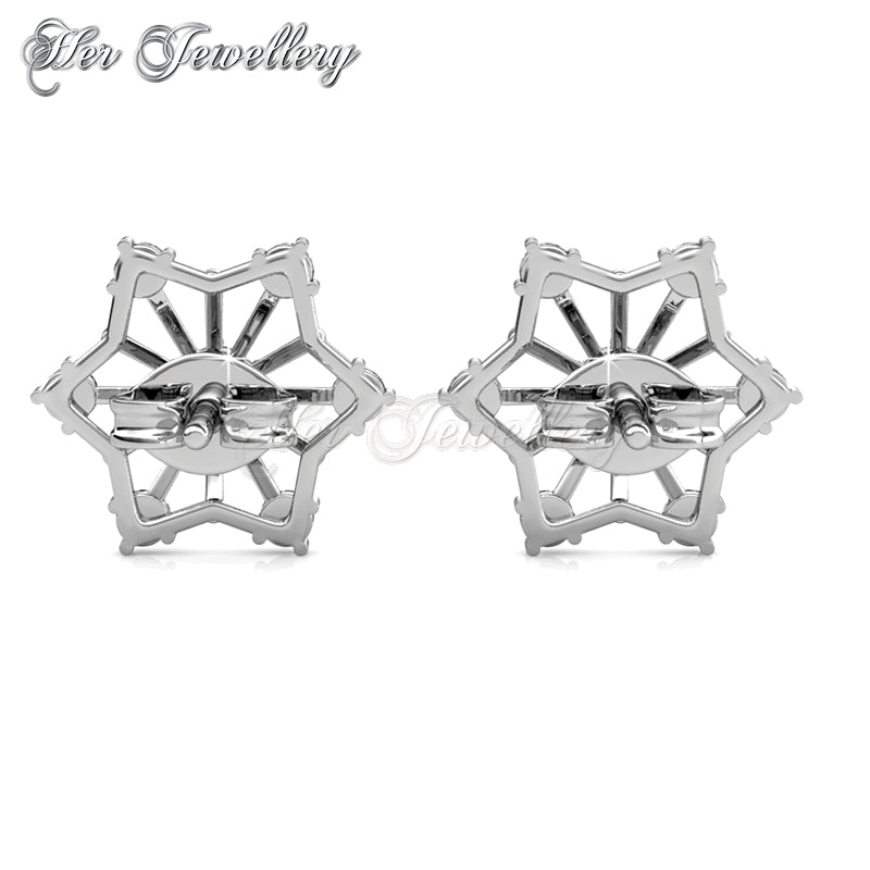 Swarovski Crystals Snowflakes Earrings - Her Jewellery
