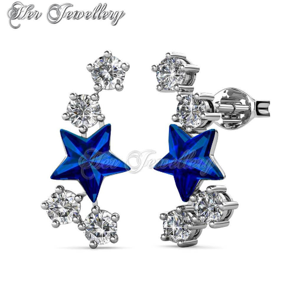 Swarovski Crystals Starry Earrings - Her Jewellery