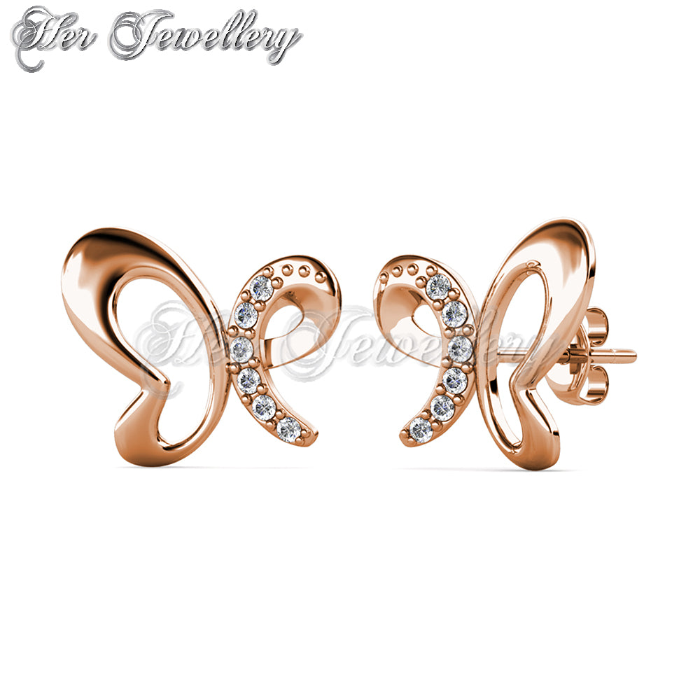 Swarovski Crystals Sweety Butterfly Earrings - Her Jewellery