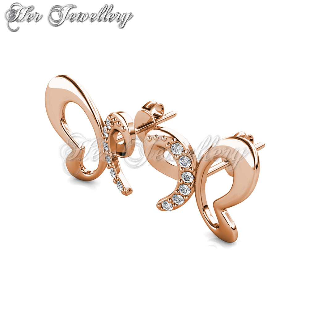 Swarovski Crystals Sweety Butterfly Earrings - Her Jewellery