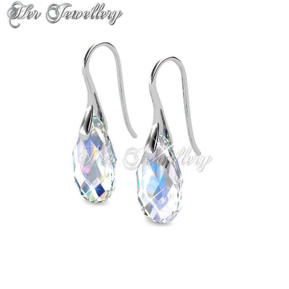 Swarovski Crystals Teardrop Hook Earringsâ€ - Her Jewellery
