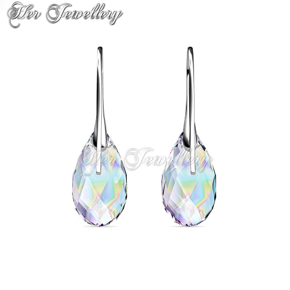 Swarovski Crystals Teardrop Hook Earringsâ€ - Her Jewellery