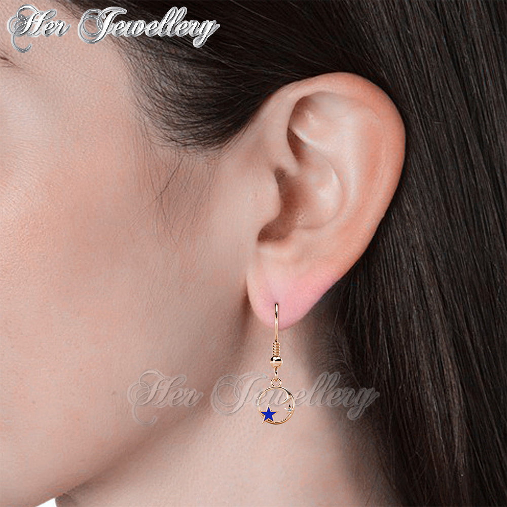 Swarovski Crystals The Galaxy Hook Earrings - Her Jewellery
