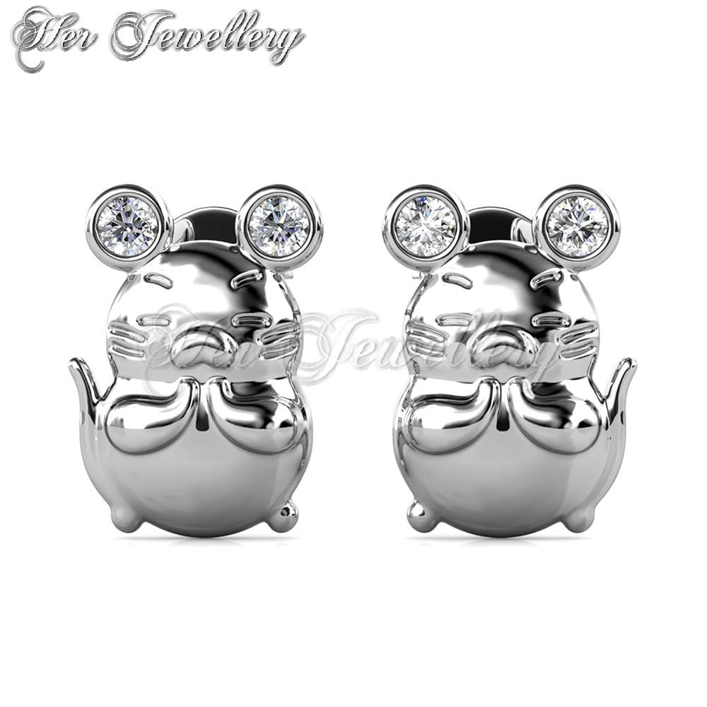 Swarovski Crystals Totoro Earrings - Her Jewellery