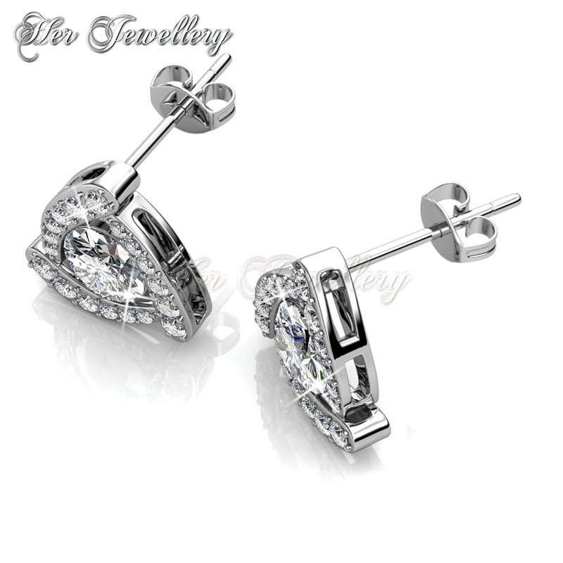 Swarovski Crystals Tri Galaxy Earringsâ€ - Her Jewellery