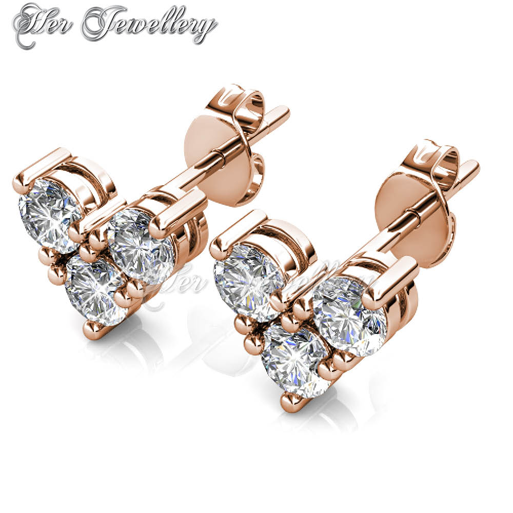 Swarovski Crystals Troika Earrings - Her Jewellery