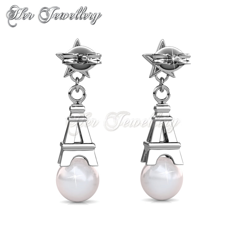 Swarovski Crystals Twinkling Paris Earrings - Her Jewellery