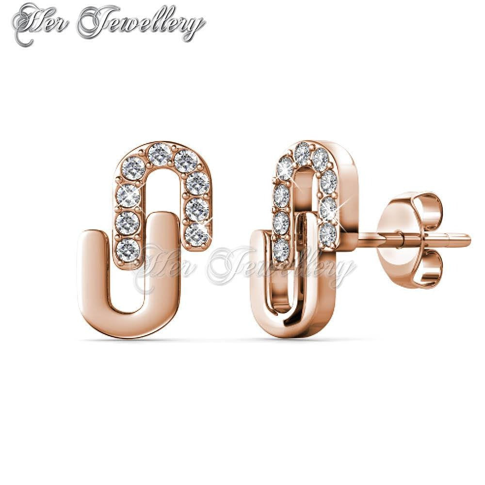 Swarovski Crystals Union Earrings - Her Jewellery