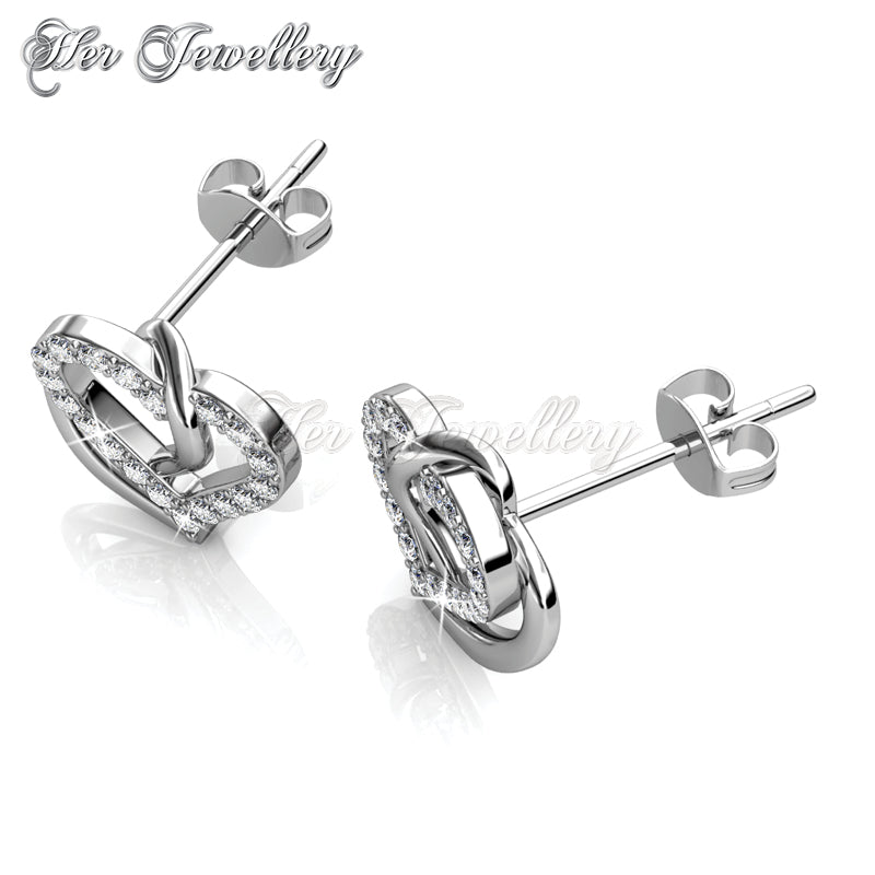 Swarovski Crystals Vena Love Earrings - Her Jewellery