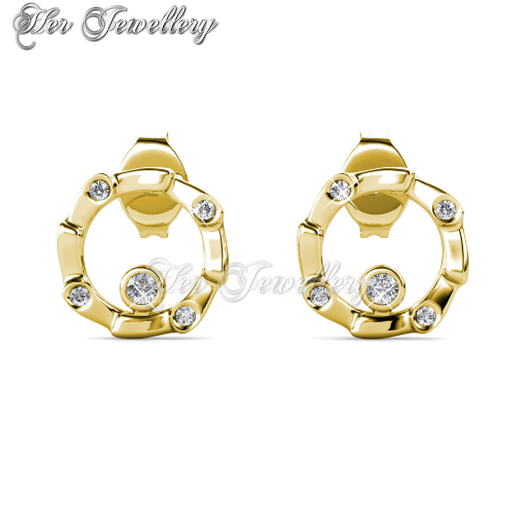 Swarovski Crystals Waterwheel Earrings - Her Jewellery