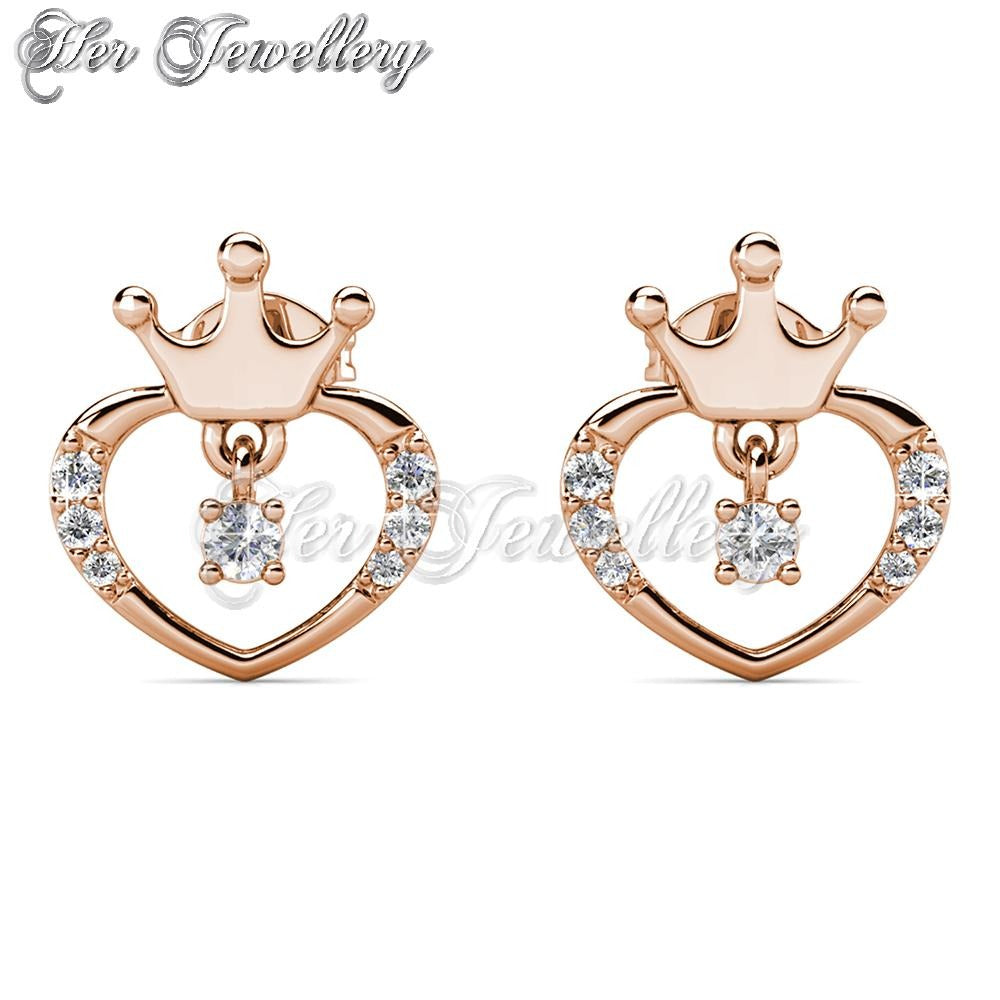 Swarovski Crystals Lovely Crown Earrings - Her Jewellery