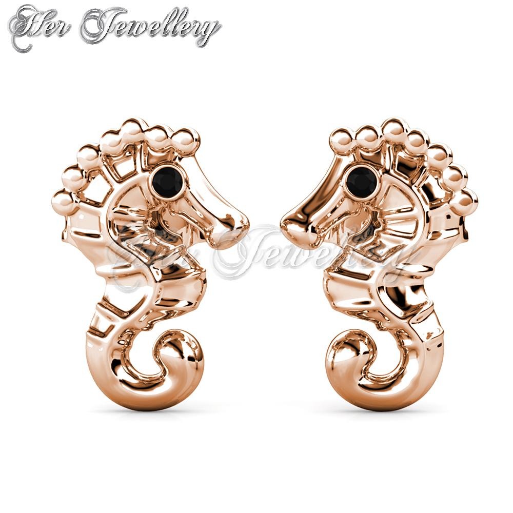 Swarovski Crystals Seahorse Earrings - Her Jewellery