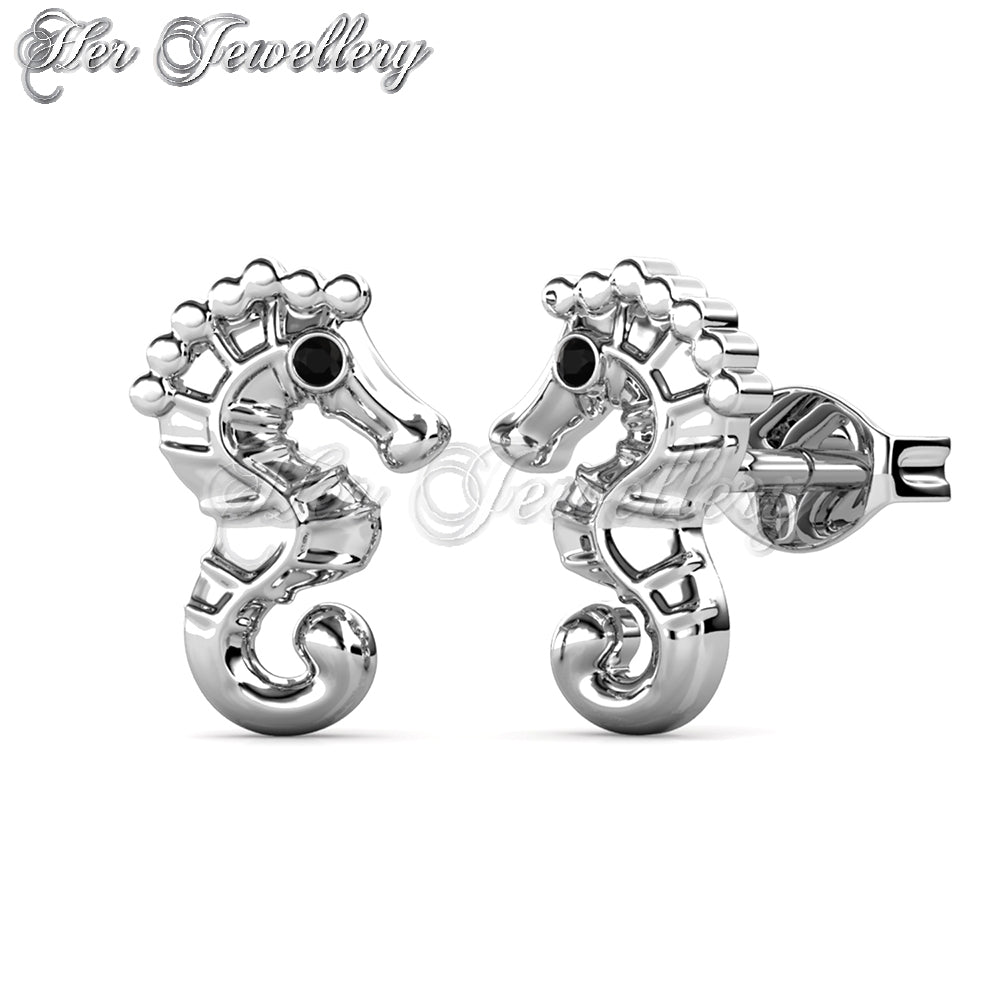 Swarovski Crystals Seahorse Earrings - Her Jewellery