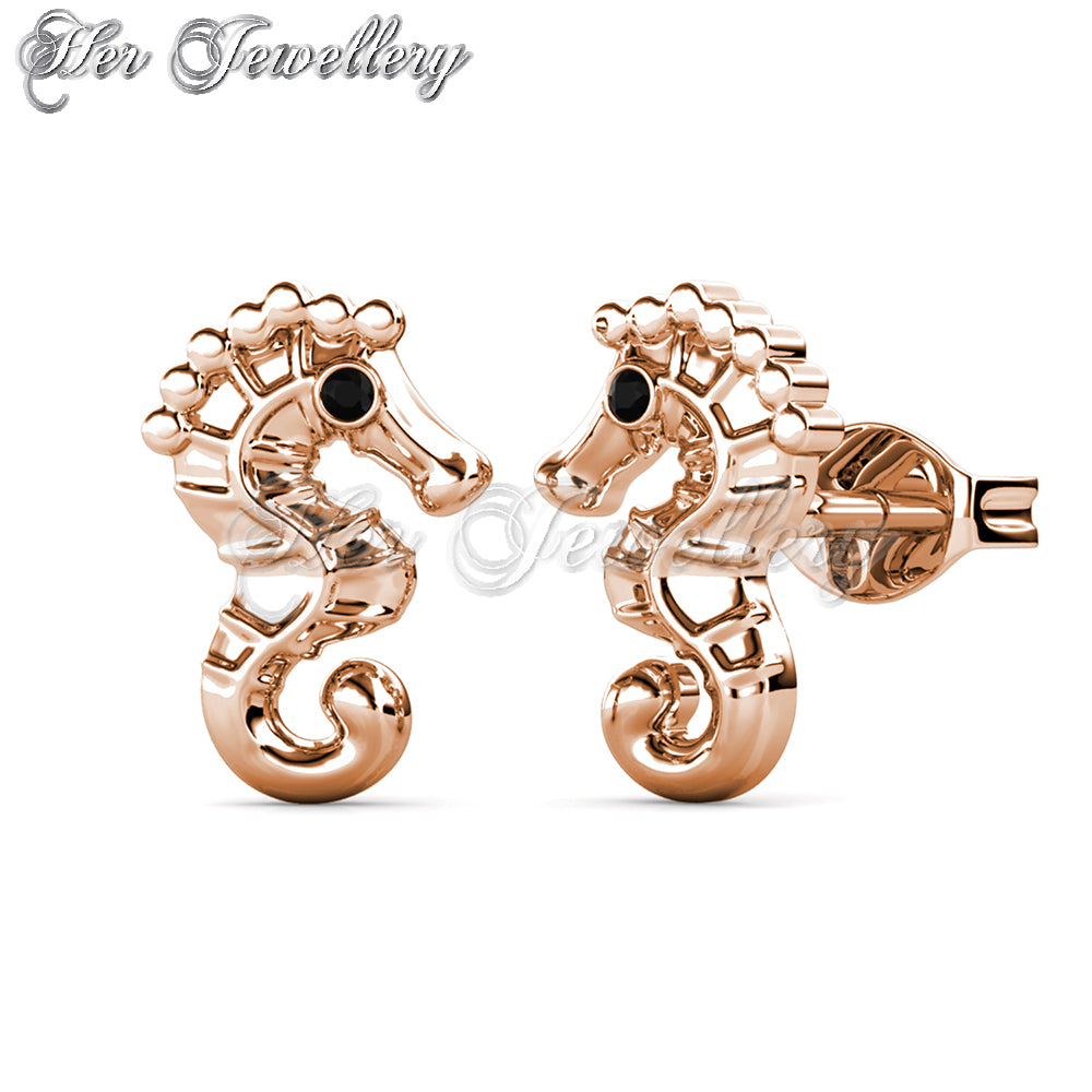 Swarovski Crystals Seahorse Earrings - Her Jewellery