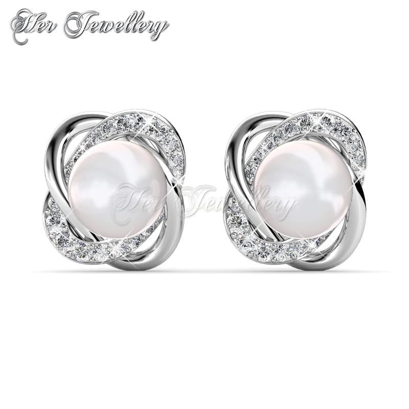 Swarovski Crystals Simply Pearl Earringsâ€ - Her Jewellery