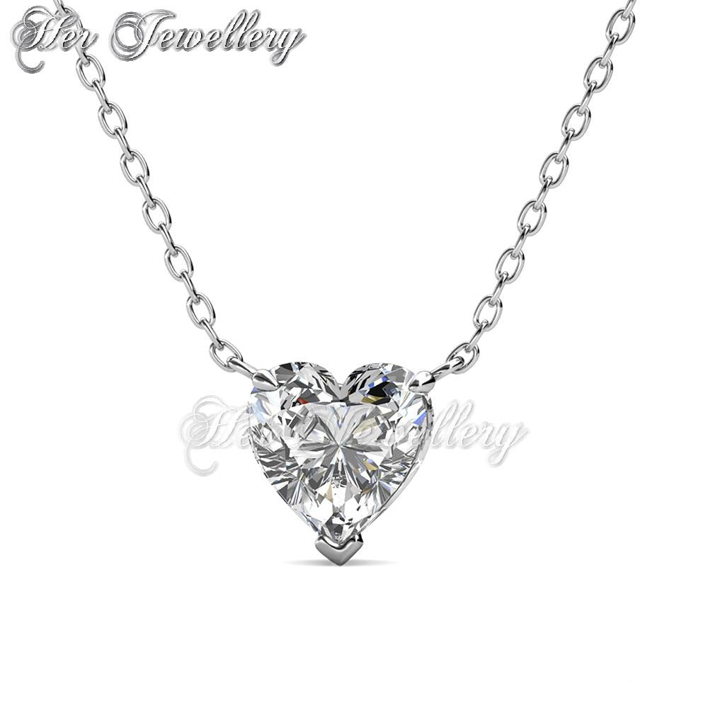 Swarovski Crystals Belle Heart Pendant - Her Jewellery