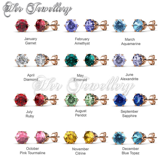 Birth Stone Earrings 12 Months Her Jewellery birth-stone-earrings-12-months-her-jewellery