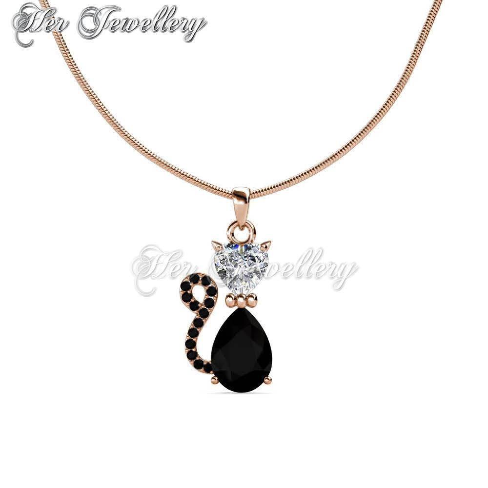 Swarovski Crystals Cat Pendantâ€ - Her Jewellery