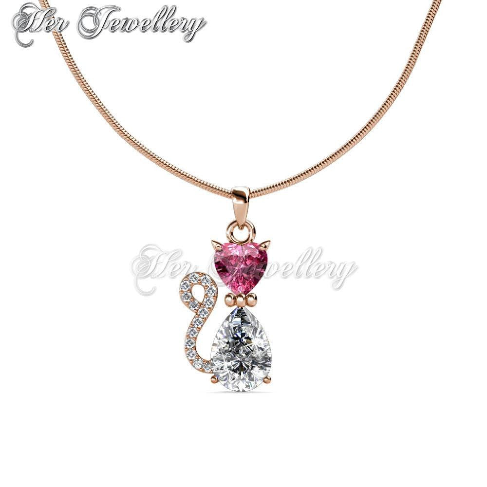 Swarovski Crystals Cat Pendantâ€ - Her Jewellery