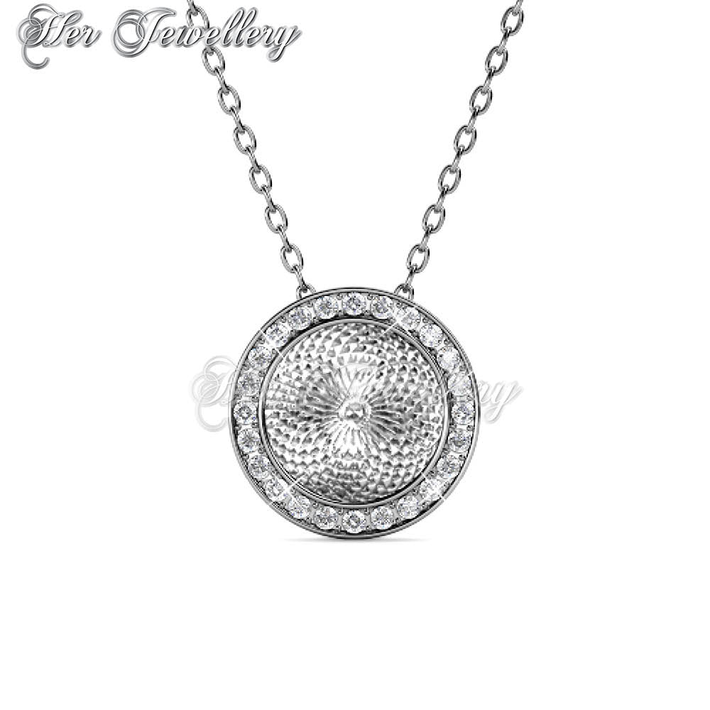 Swarovski Crystals Circular Pendantâ€ - Her Jewellery