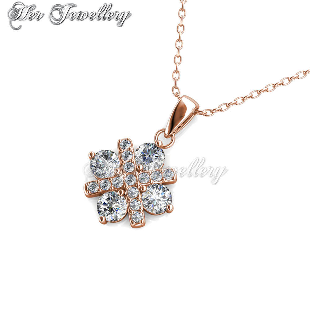 Swarovski cross necklace sale rose gold