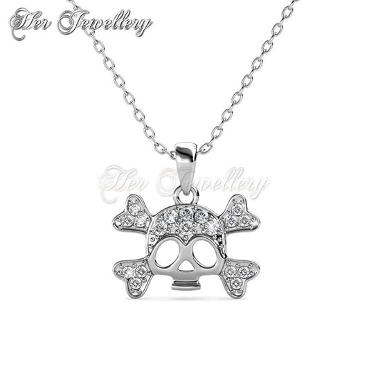 Swarovski Crystals Cross Skull Pendantâ€ - Her Jewellery