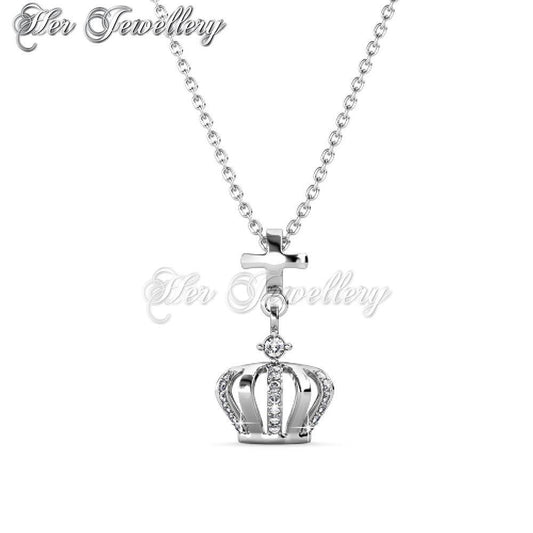 Swarovski Crystals Crown Cross Pendantâ€ - Her Jewellery