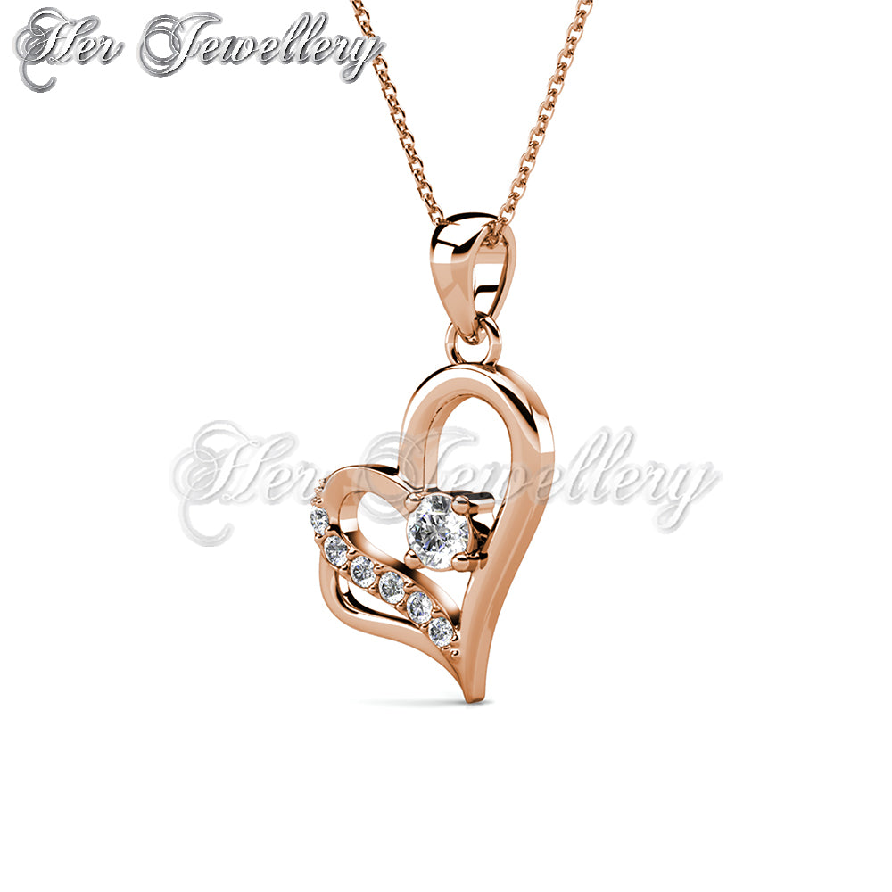 Swarovski Crystals Destiny Love Pendant - Her Jewellery