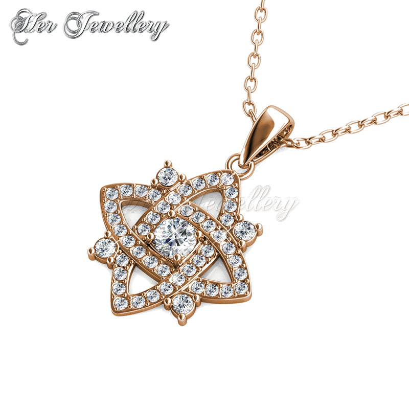 Swarovski Crystals Enchanted Cross Pendant (Rose Gold) - Her Jewellery
