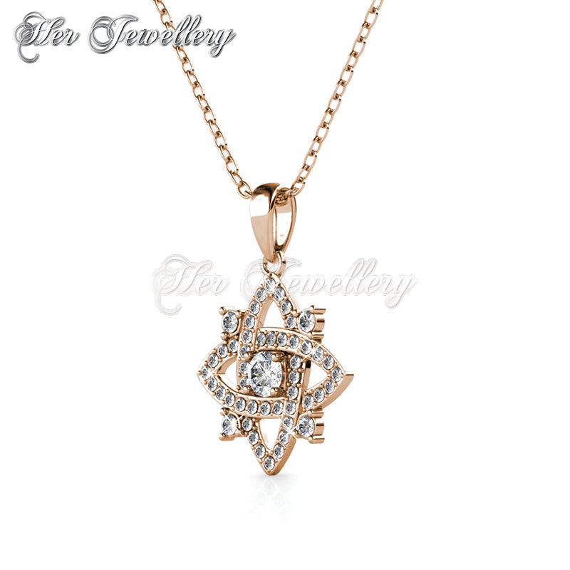 Swarovski Crystals Enchanted Cross Pendant (Rose Gold) - Her Jewellery