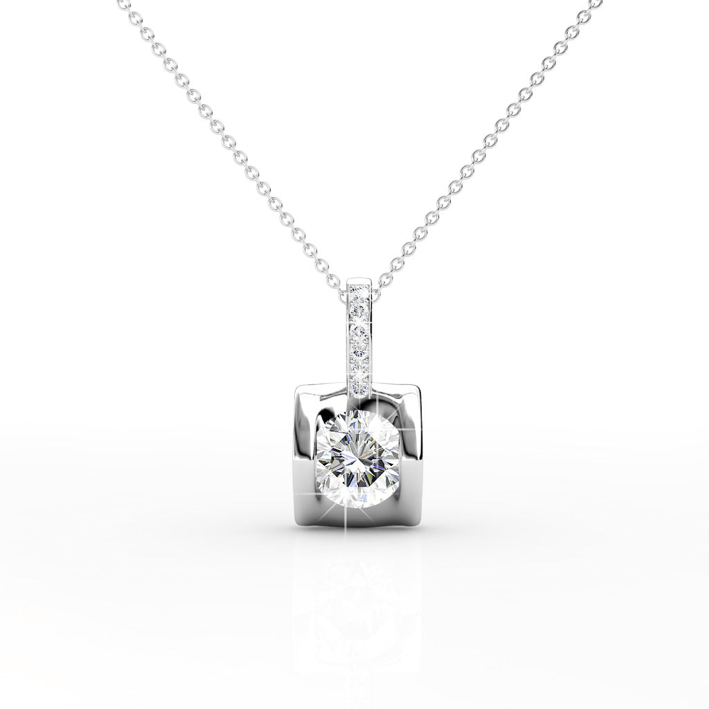 Swarovski Crystals Eternal Love Pendant - Her Jewellery