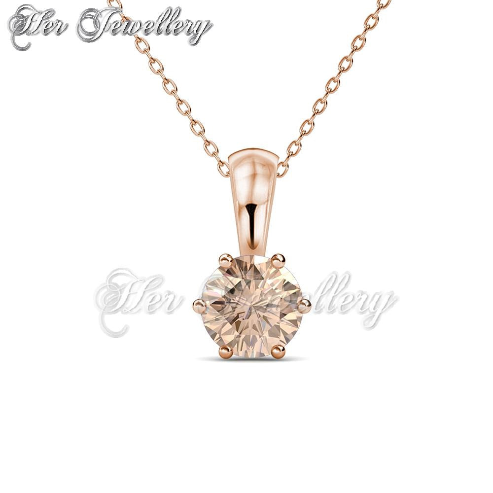 Swarovski Crystals Galaxy Stone Pendant (Rose Gold) - Her Jewellery