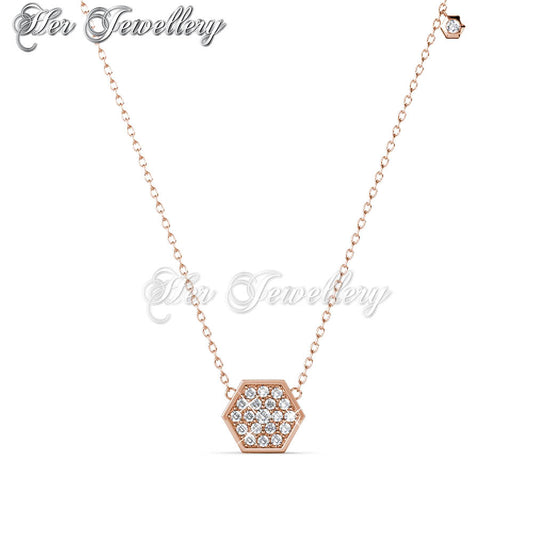 Swarovski Crystals Hexagon Pendantâ€ - Her Jewellery