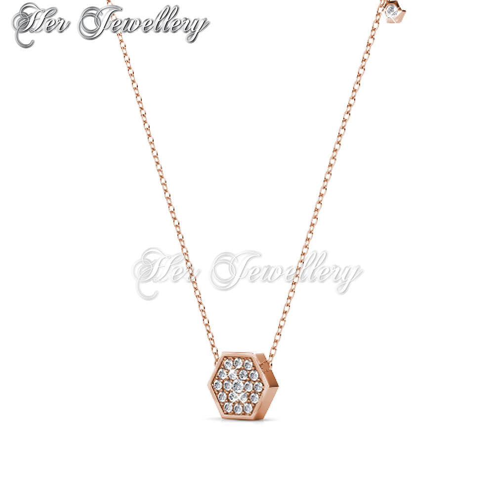 Swarovski Crystals Hexagon Pendantâ€ - Her Jewellery